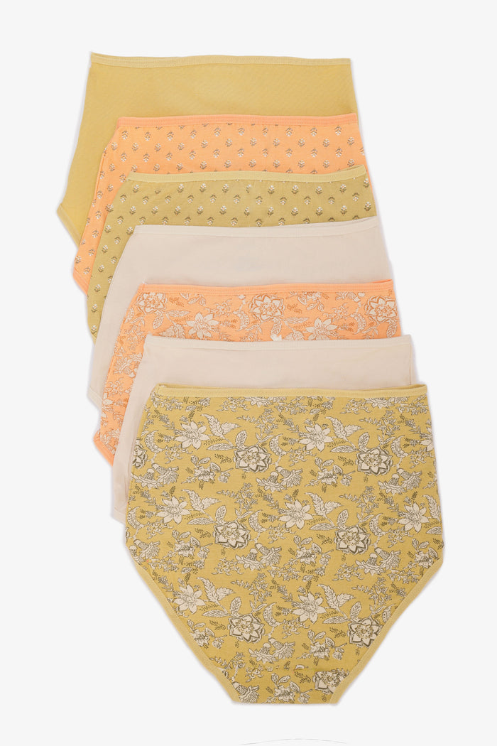Pack of 7 Colored Full Brief Panties