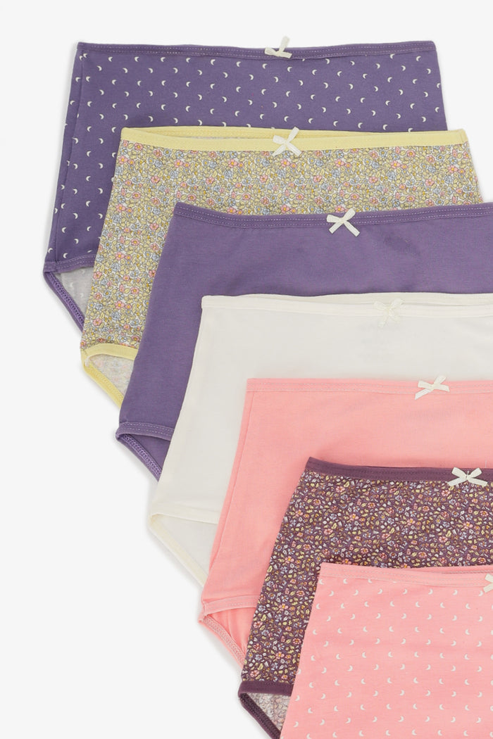 Pack of 7 Colored Full Brief Panties