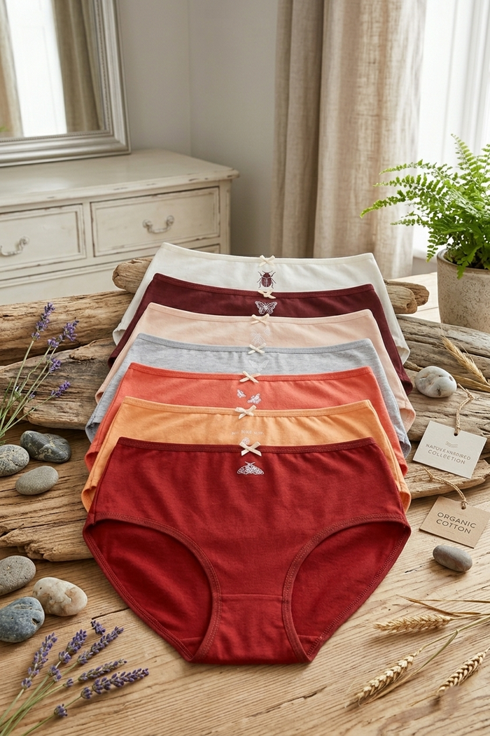 Pack of 7 Girly Brief Panties