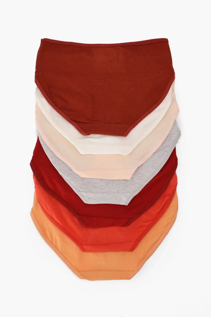 Pack of 7 Girly Brief Panties