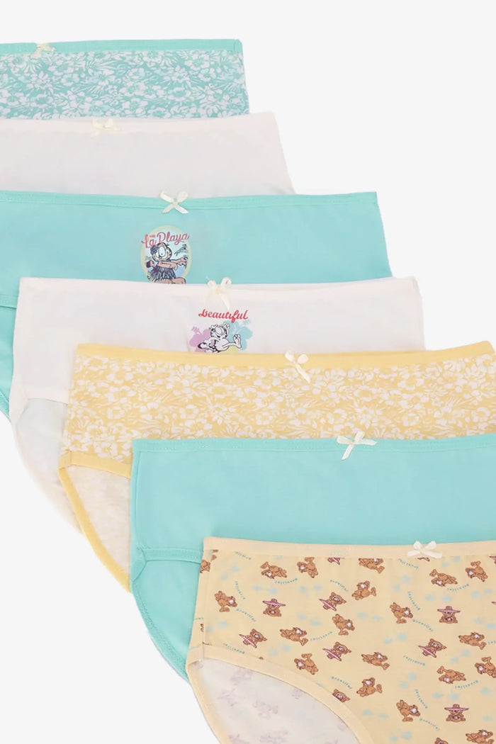 Pack of 7 Girly Brief Panties