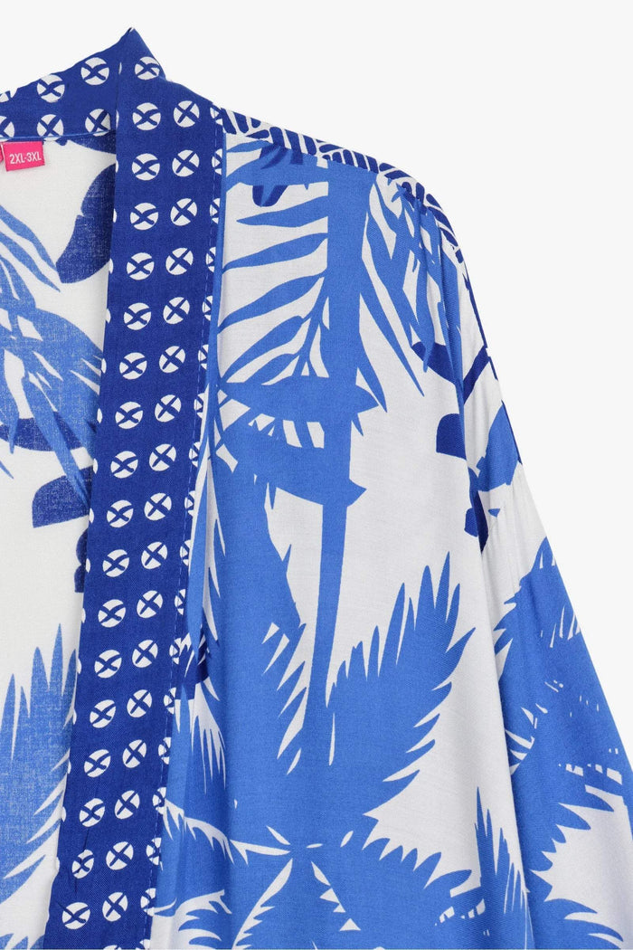 Palm Trees Printed Kimono