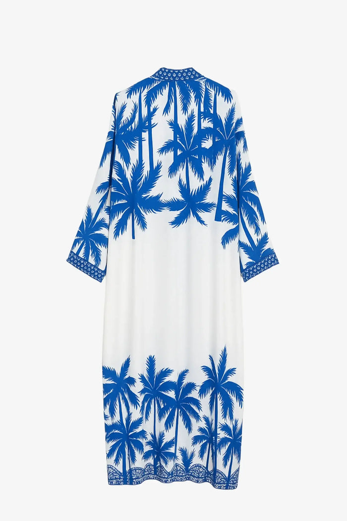 Palm Trees Printed Kimono