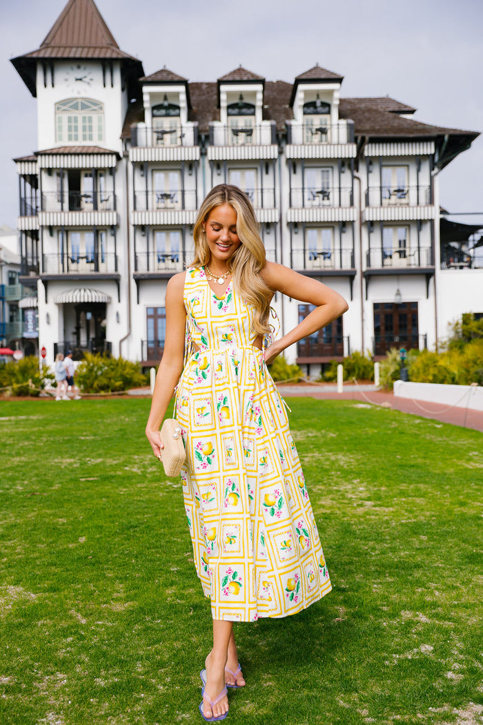 Palmer Maxi Dress - Lemon