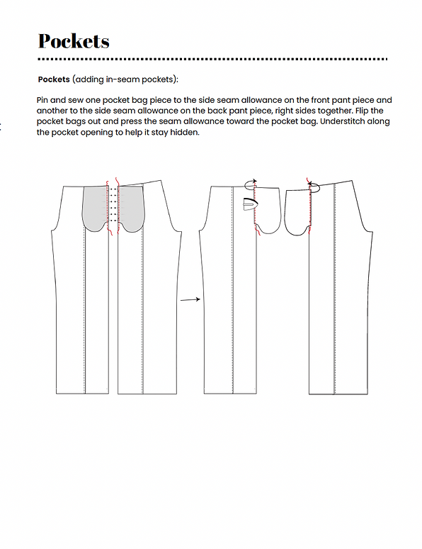 PDF Pattern: Raglan Sweatshirt& Pintuck Sweatpants (No Sew Along Included)
