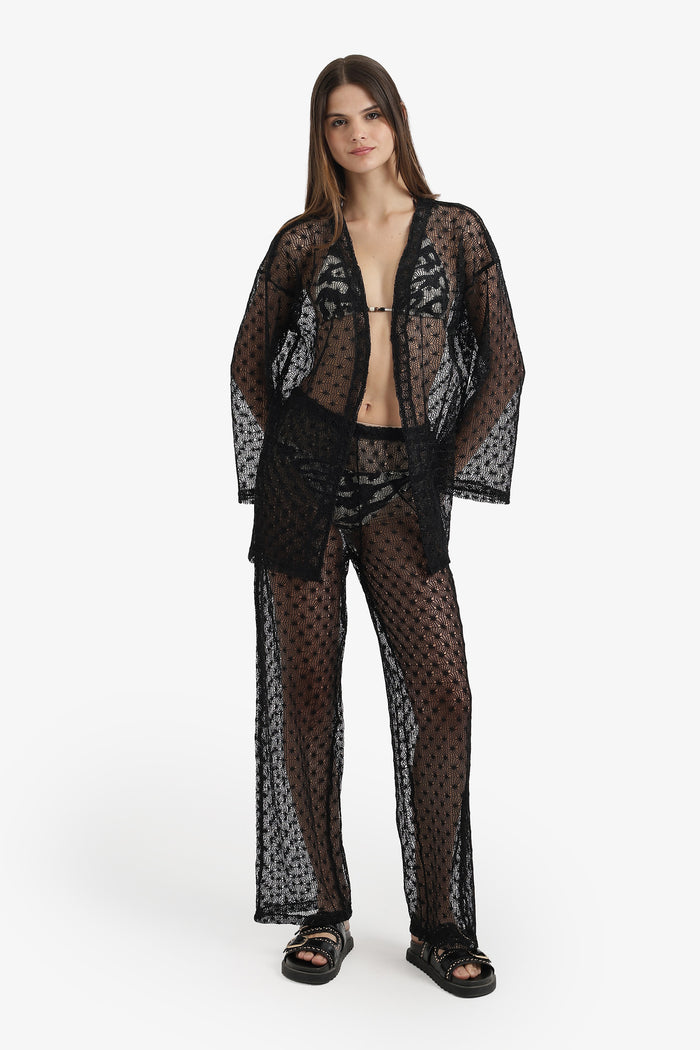 Perforated Floral Beach Set