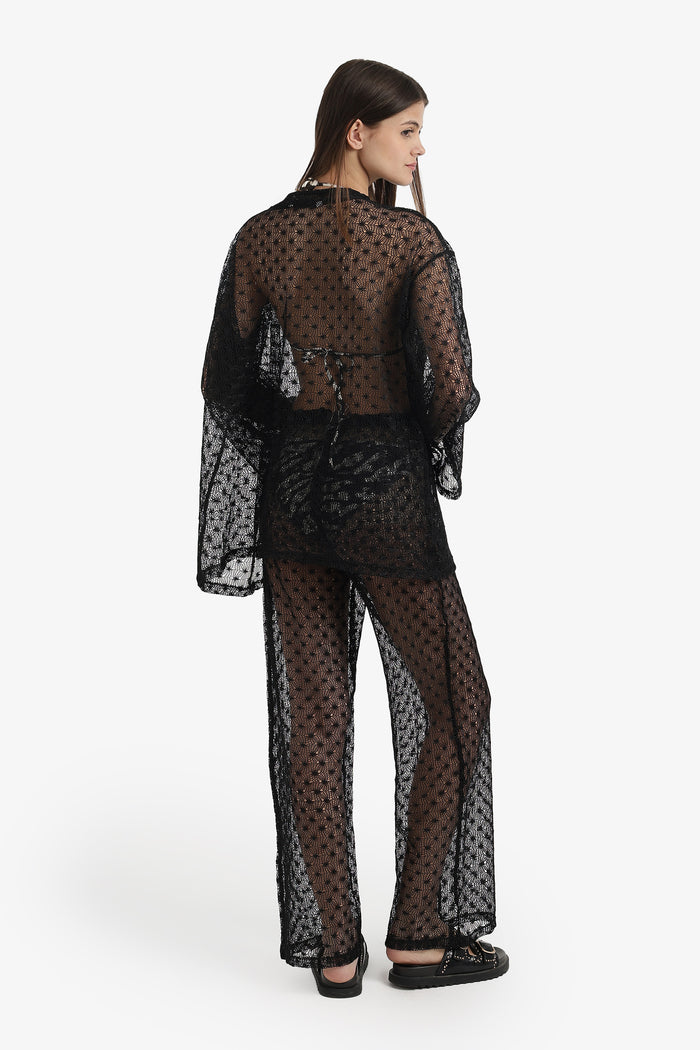 Perforated Floral Beach Set