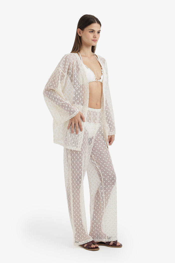 Perforated Floral Beach Set