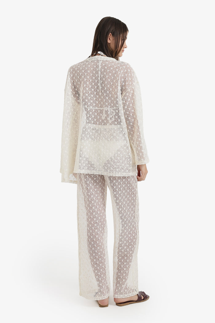 Perforated Floral Beach Set