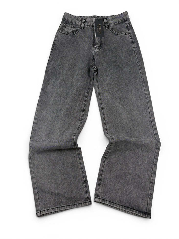 Pink Bow Pocket Baggy Jeans