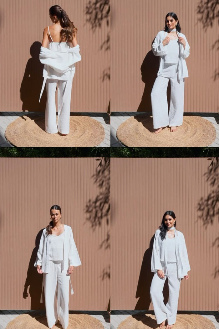 Pinstripe 3-Piece Pyjama Set
