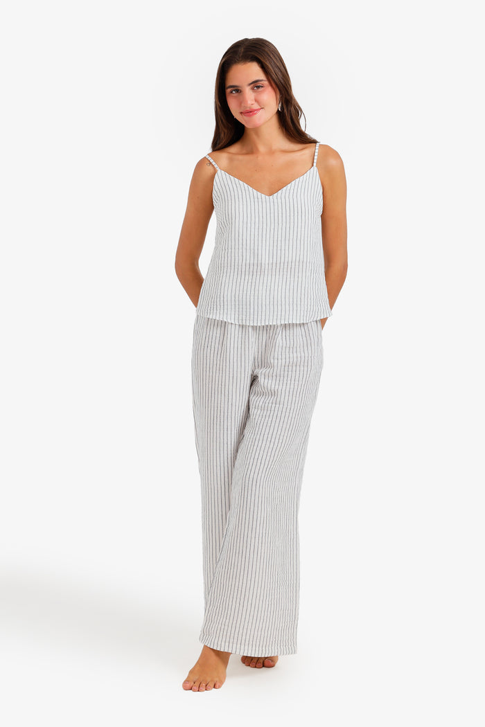 Pinstripe 3-Piece Pyjama Set