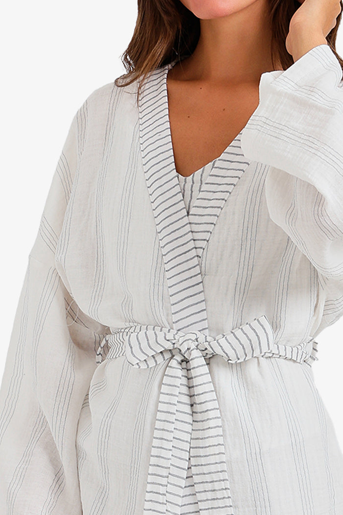 Pinstripe 3-Piece Pyjama Set