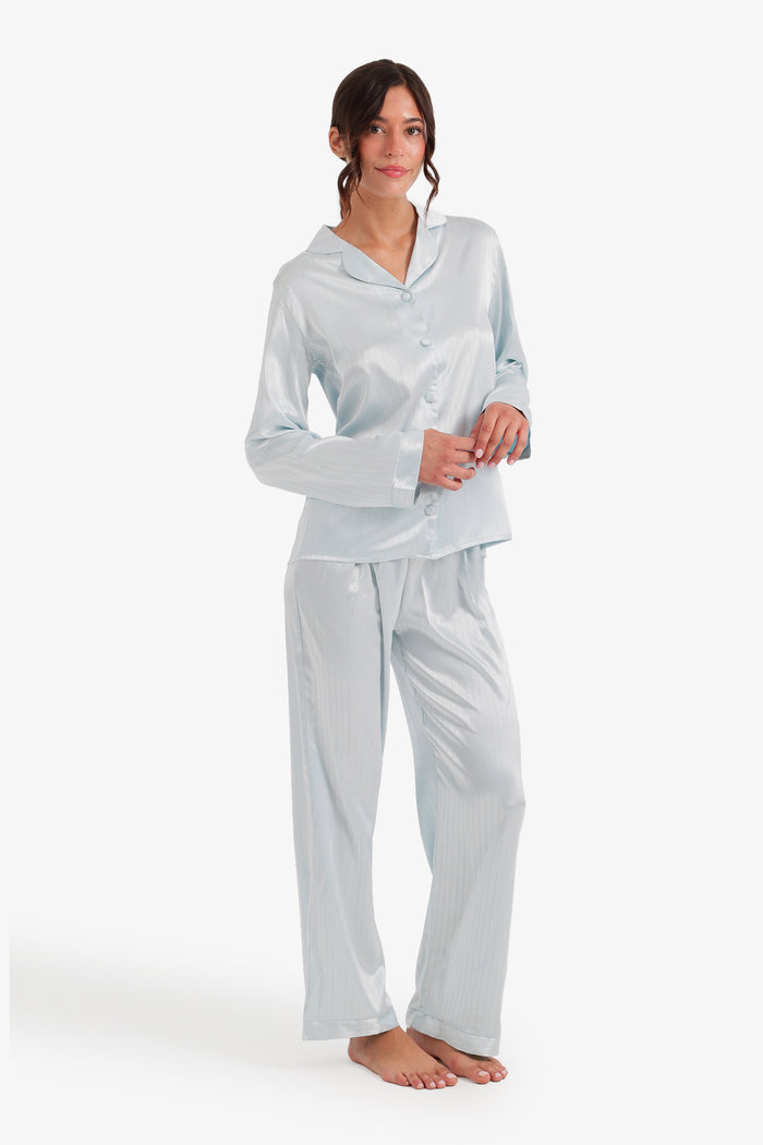 Pinstripe Satin Pyjama