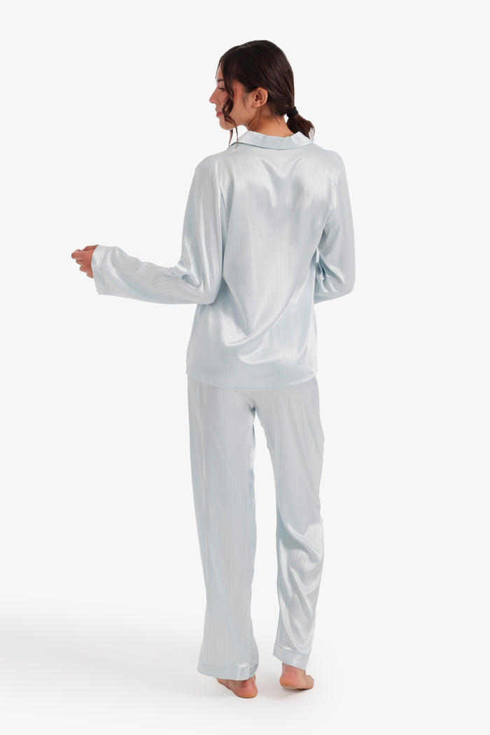 Pinstripe Satin Pyjama