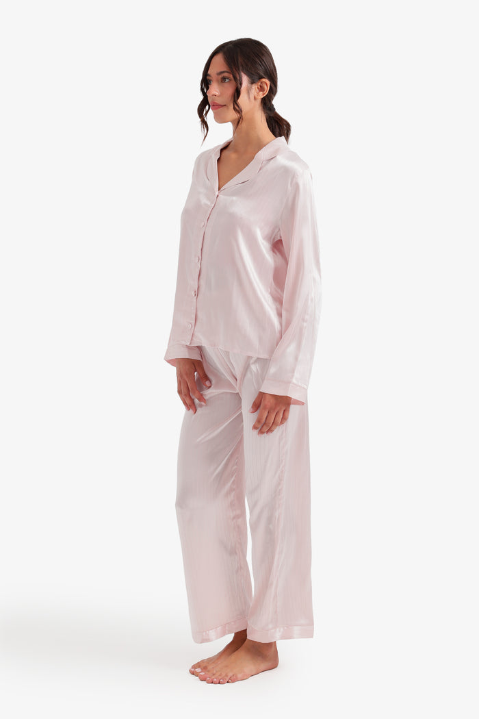 Pinstripe Satin Pyjama