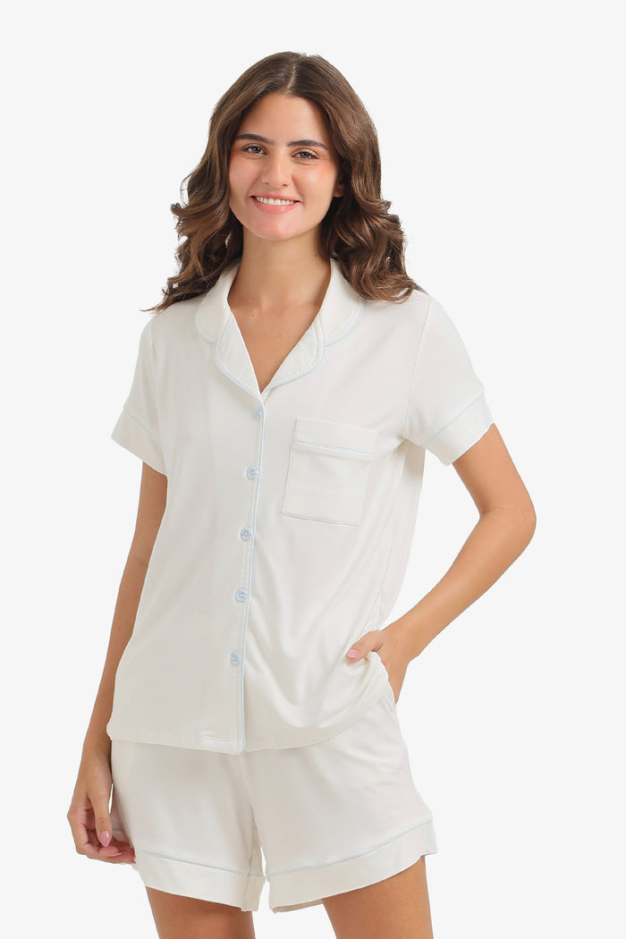 Piped Short Pyjama Set