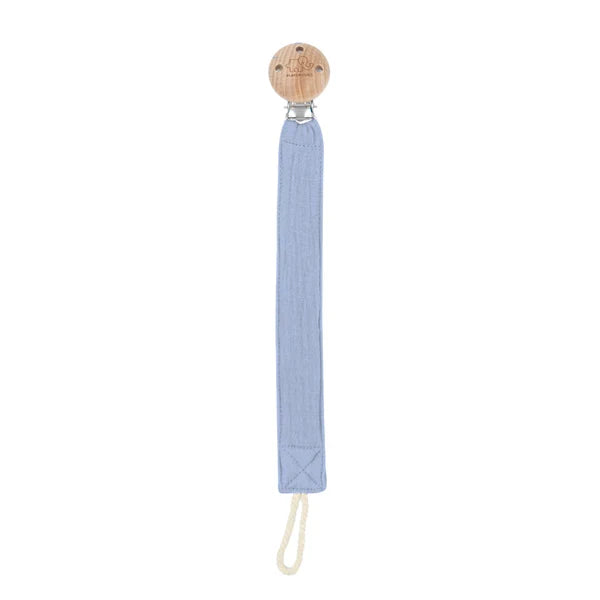 Playground Fabric & Beech Wood Pacifier Clip - Assorted