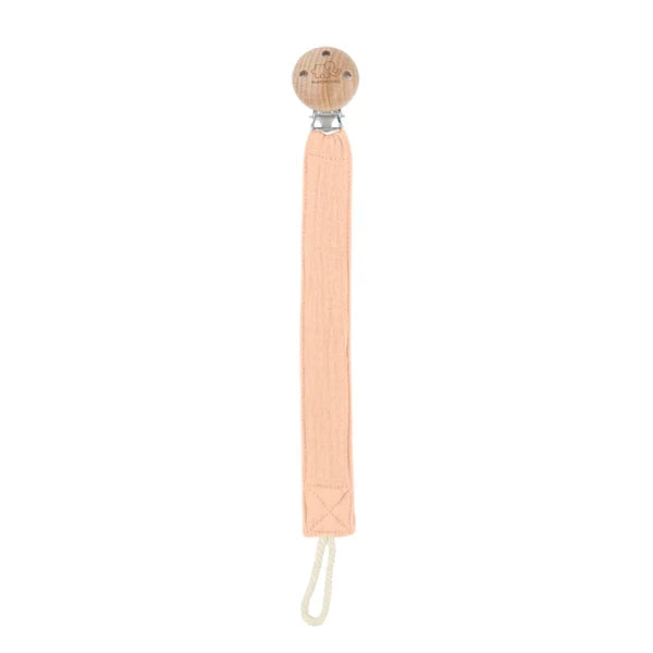 Playground Fabric & Beech Wood Pacifier Clip - Assorted