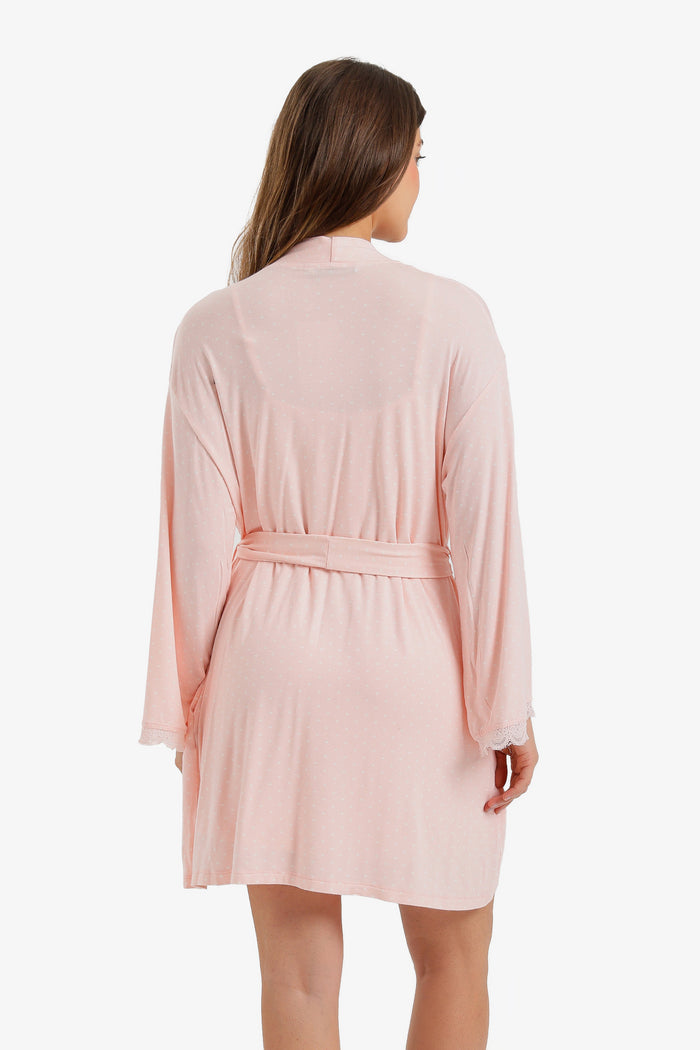 Polka Dot Belted Robe