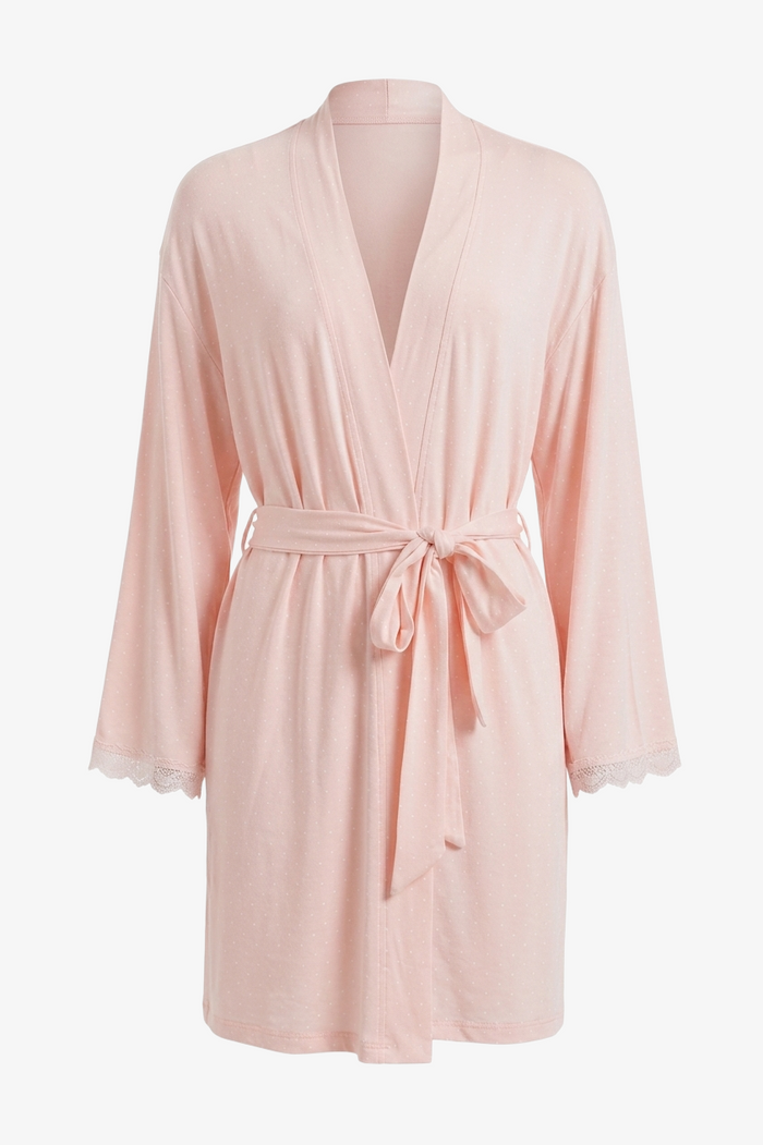 Polka Dot Belted Robe