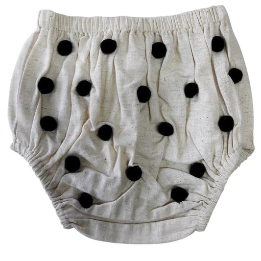Pom-Pom Diaper Cover (Black) Diaper Cover Yo Baby Wholesale