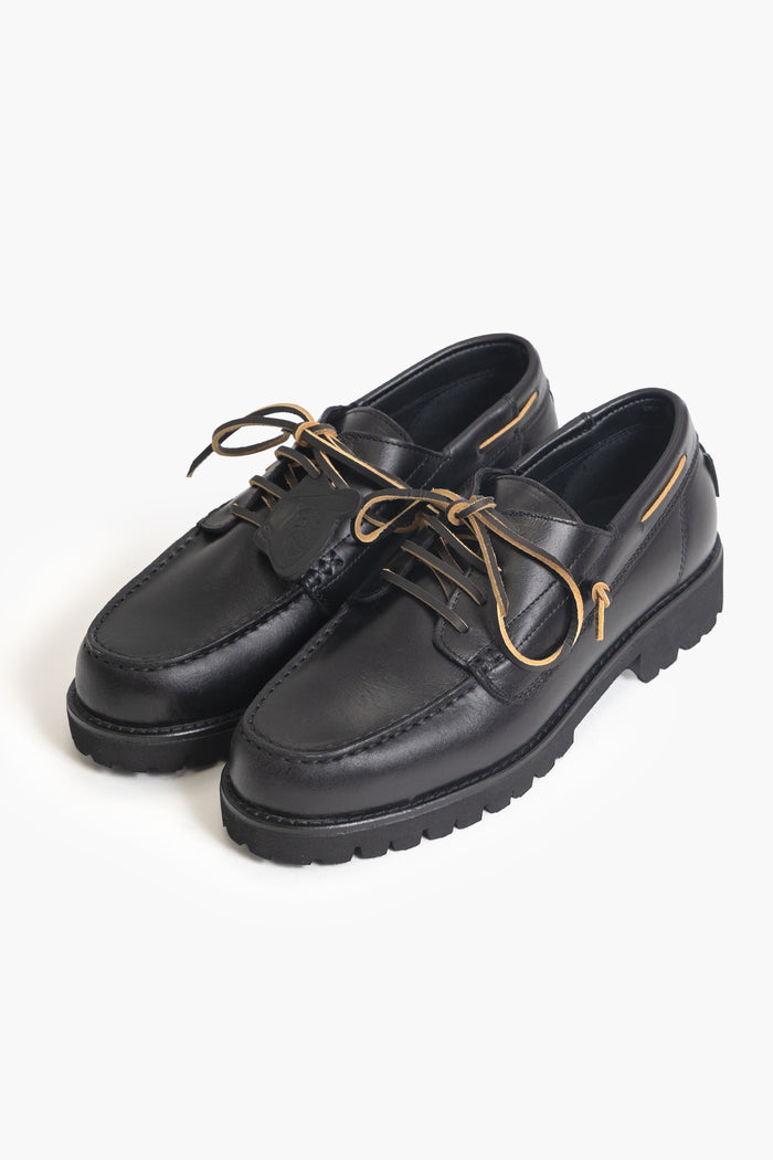 Pompeii - Bristol Boat Shoe - Black