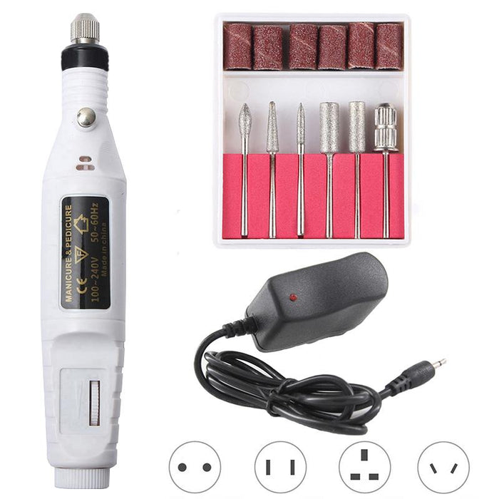 Portable Electric Nail File Drill Machine Kit