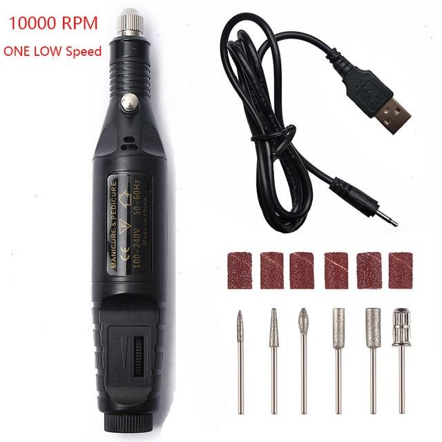 Portable Electric Nail File Drill Machine Kit