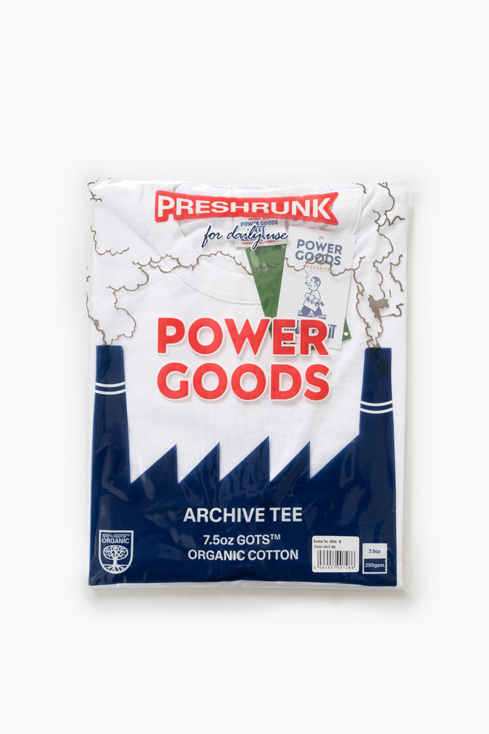 Power Goods - Archive T-Shirt Two Pack - White