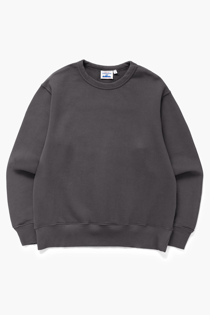Power Goods - Loopback Crewneck - Washed Black