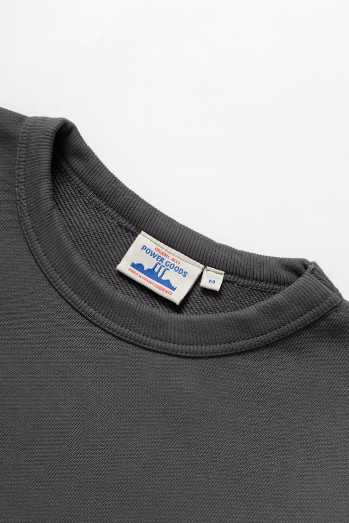 Power Goods - Loopback Crewneck - Washed Black