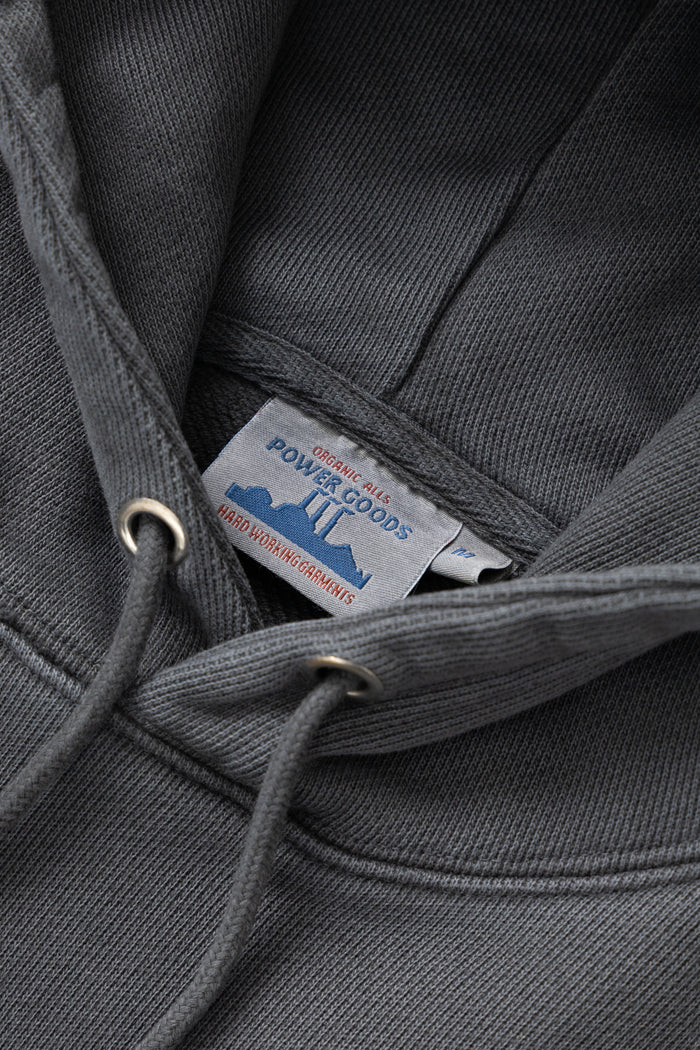 Power Goods - Loopback Hoodie - Washed Black