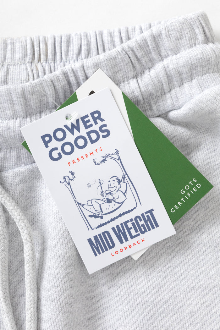 Power Goods - Loopback Sweat Shorts - Ash