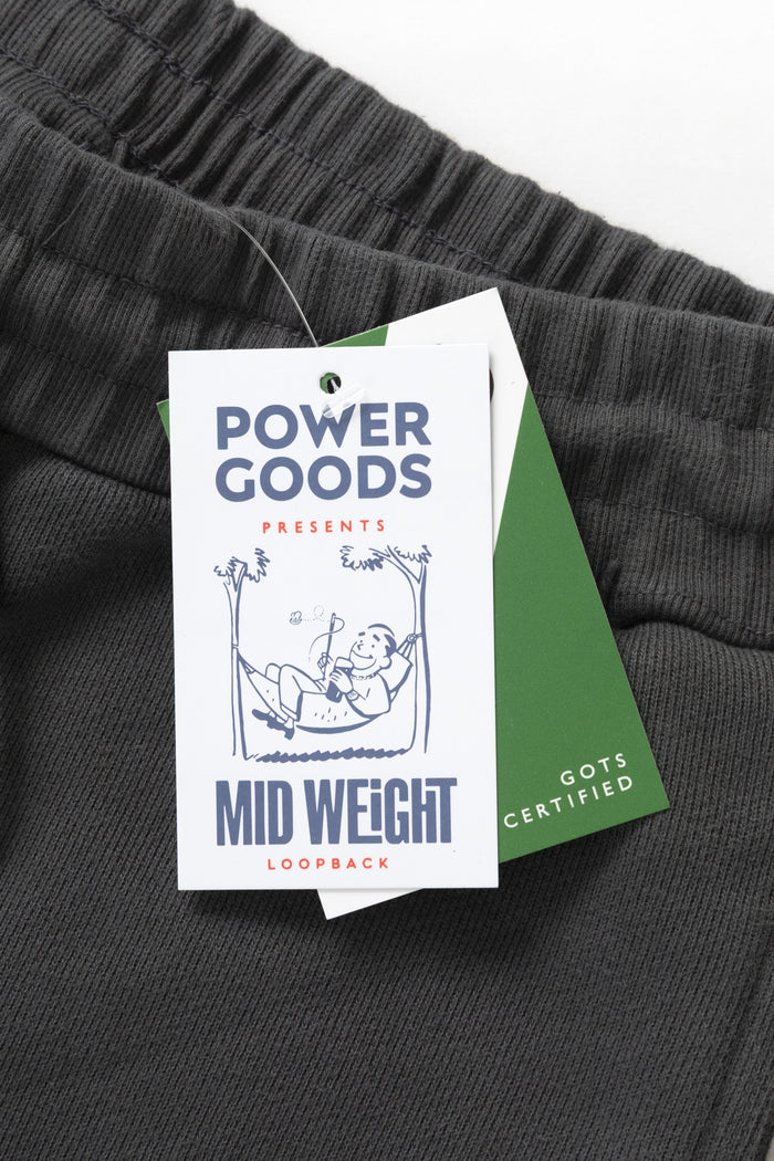 Power Goods - Loopback Sweat Shorts - Washed Black