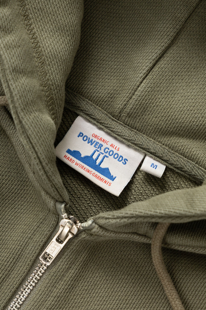 Power Goods - Loopback Zip Hoodie - Olive