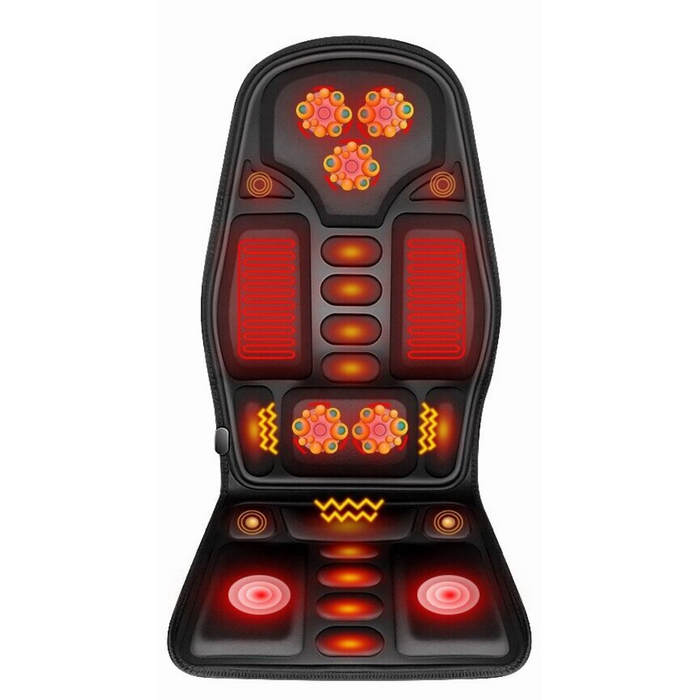 Powerful Kneading Heat Therapy Back Massager Backrest Cushion