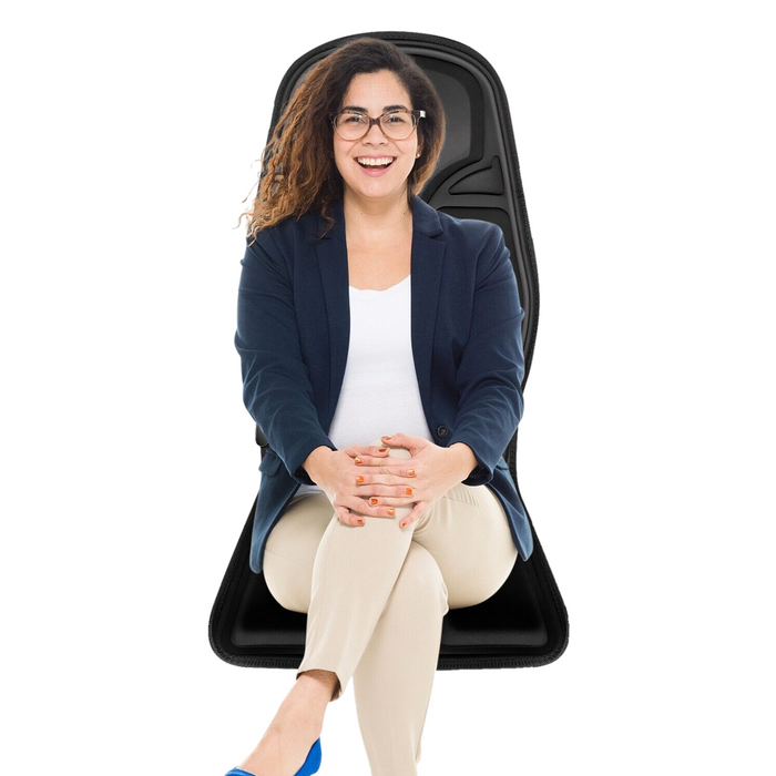 Powerful Kneading Heat Therapy Back Massager Backrest Cushion