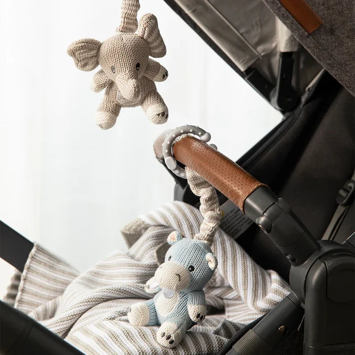 Pram/Stroller Toys - Elephant & Hippo