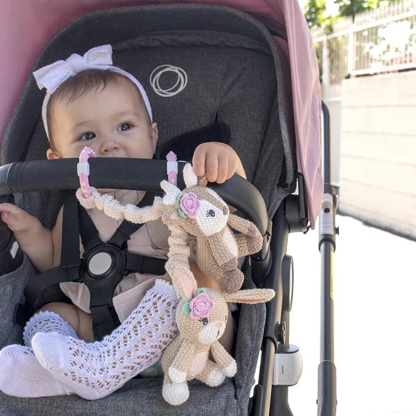 Pram/Stroller Toys - Fawn & Bunny