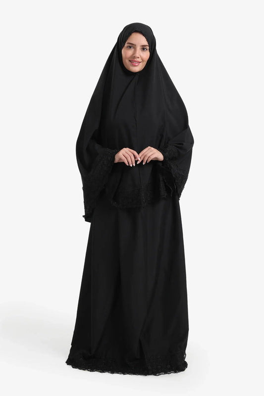 Prayer Set with Lace Trim