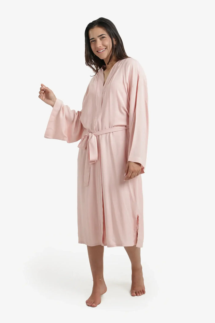 Printed Back Viscose Robe