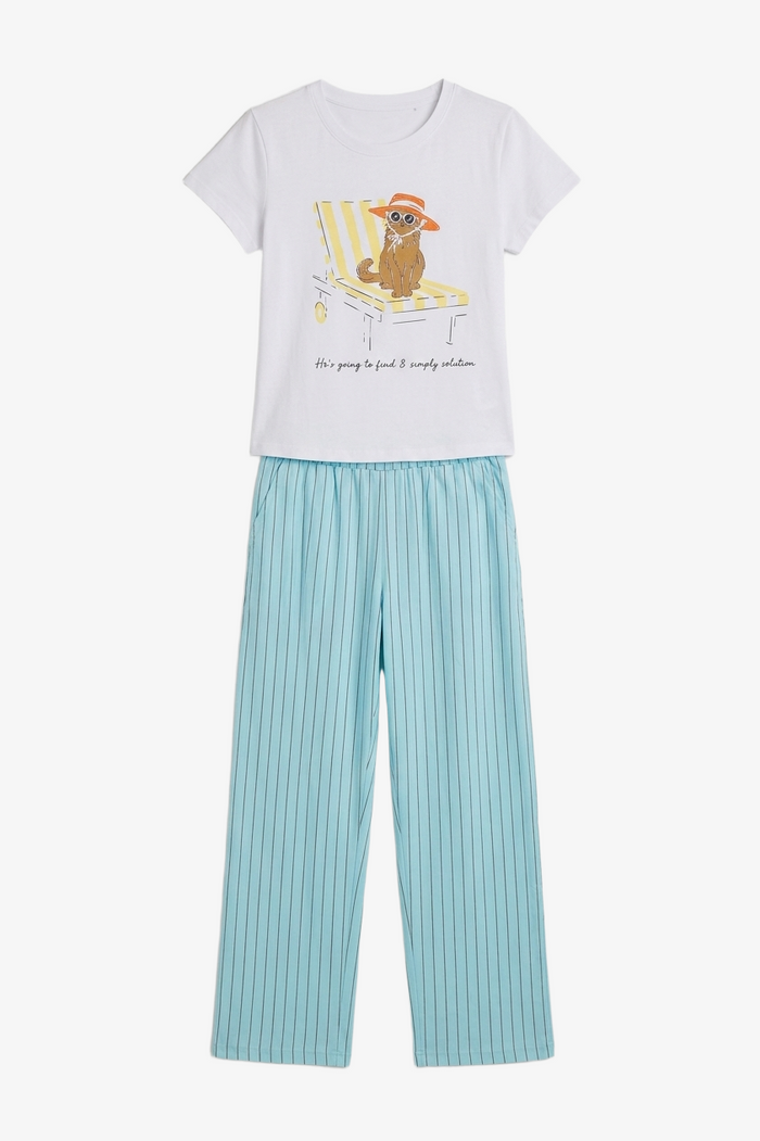 Printed Regular Pyjama Set