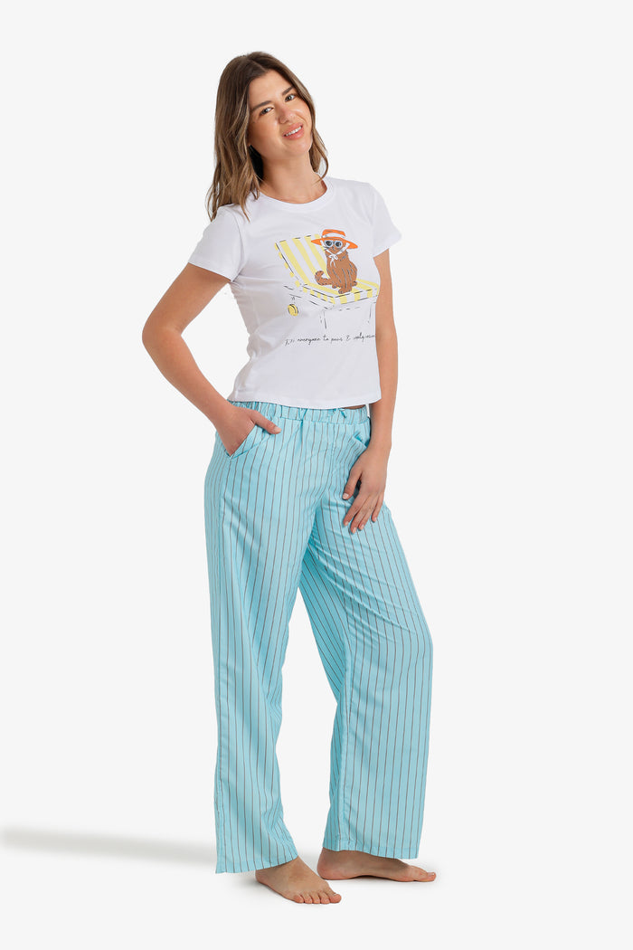 Printed Regular Pyjama Set