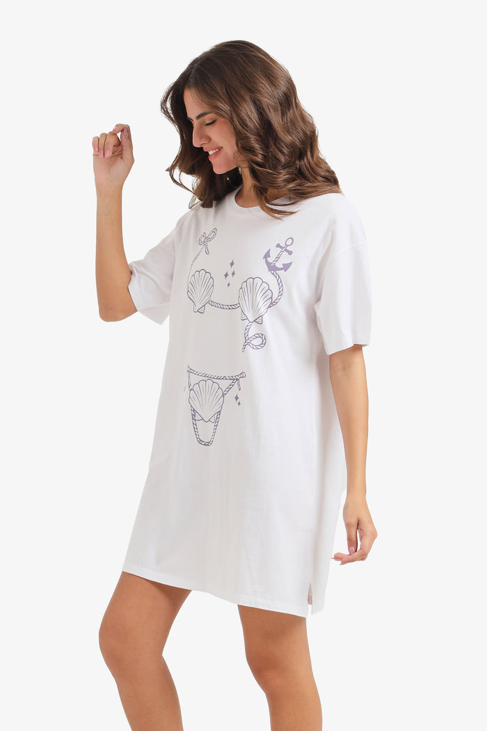 Printed Relaxed Fit Nightgown