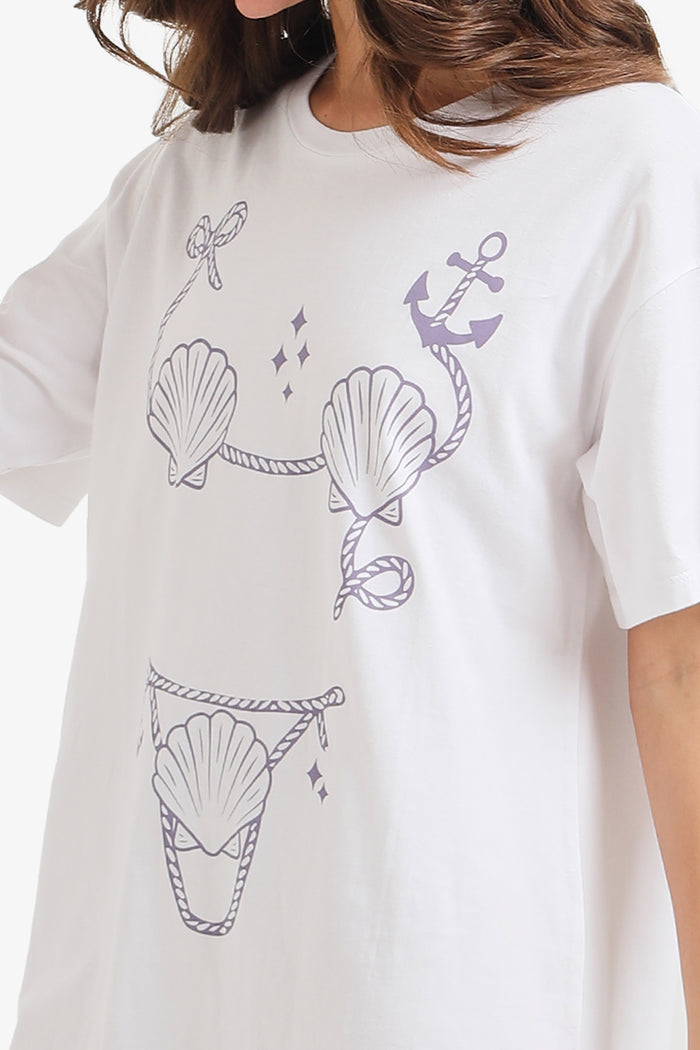 Printed Relaxed Fit Nightgown