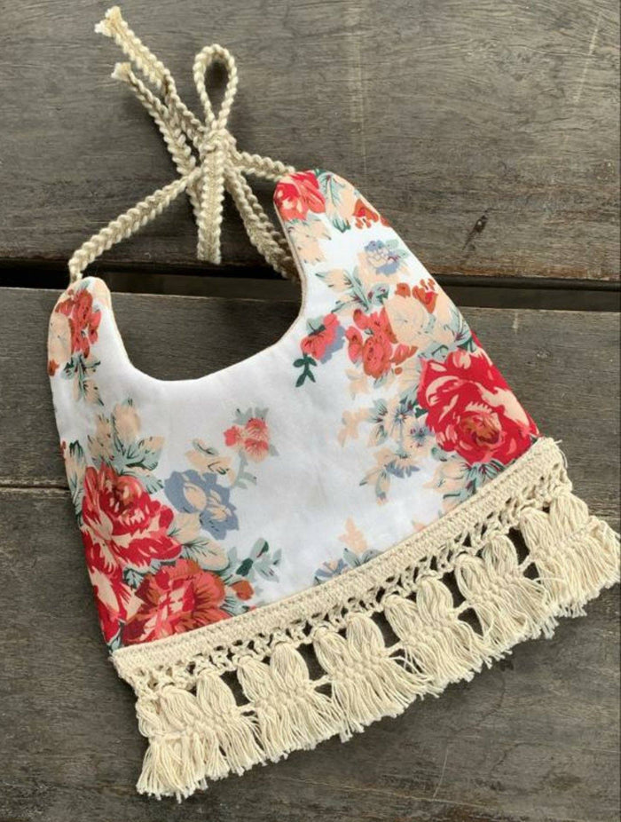 Printed & Solid Reversible Cotton Lace Bib Feeding Set Yo Baby Wholesale