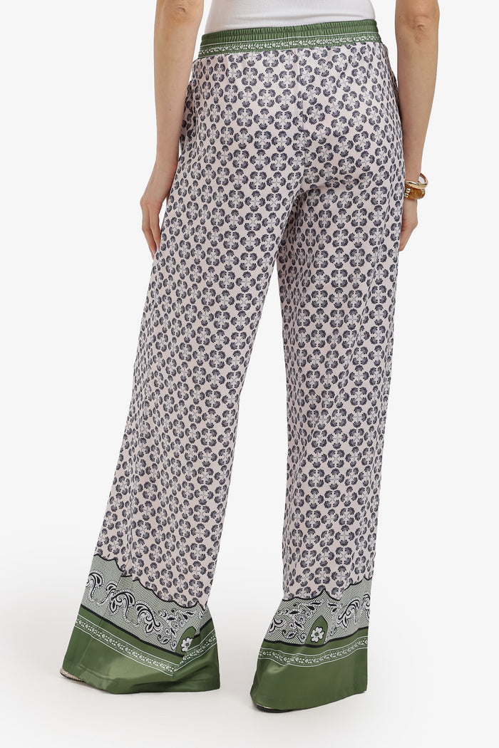Printed Wide Leg Pants