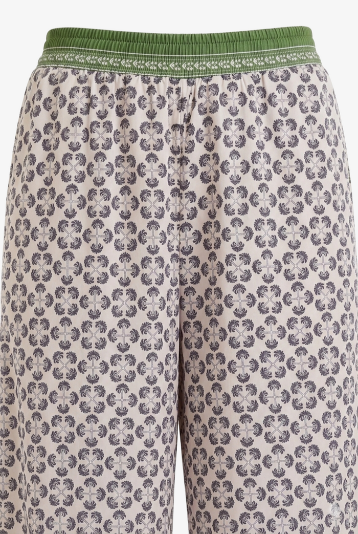 Printed Wide Leg Pants