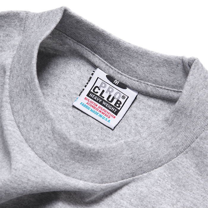 Pro Club - Heavyweight Long Sleeve T-Shirt - Heather Grey